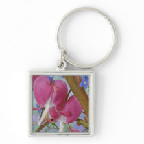 Detail of bleeding hearts and Brunnera Jack Keychain