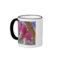 Detail of bleeding hearts and Brunnera Jack Mug