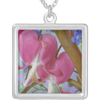 Detail of bleeding hearts and Brunnera Jack Jewelry