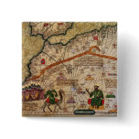 Detail of Copy of a Catalan Map of Europe Pinback Button