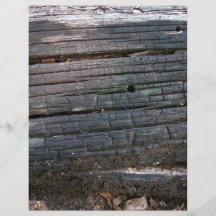 Detail of old wooden log with damaged surface flyer design
