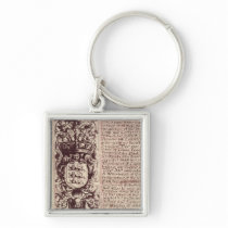 Detail of the left hand margin keychains