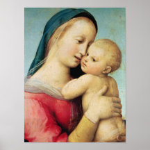 Detail of the 'Tempi' Madonna, 1508 Posters