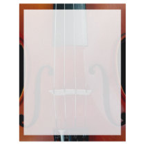 Detail of violin and strings custom letterhead