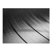 Detail Vinyl Record Music Recording Support Postcard