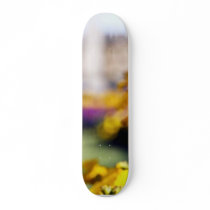 Detailed Picture Of A Yellow Flower With The Town Skate Board Deck