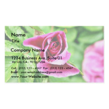Detailed Picture Of Rose Flower Business Cards