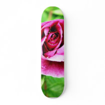 Detailed Picture Of Rose Flower Custom Skate Board