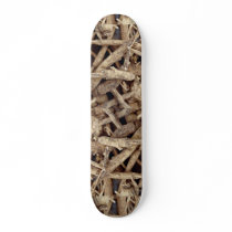 Detailed shot of northern Wisconsin ginseng root Custom Skate Board