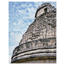 Detailed View Of El Caracol, Chichen Itza Flyers