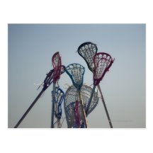 Détails de jeu de lacrosse carte postale