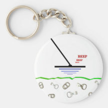 Détection en métal porte-clefs