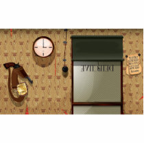 Detective agency photo sculptures