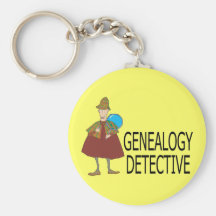 Détective de généalogie porte-clef