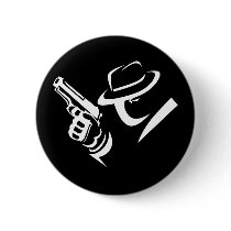 Detective Mobster Button 2
