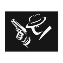 Detective Mobster Postcard 2