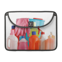 detergent bottles and bucket sleeve for MacBook pro
