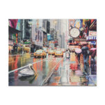 "Detour" Pelican in New York Watercolor Postcards