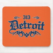 Detroit 313 mouse pad