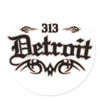 Detroit 313 stickers by TurnRight