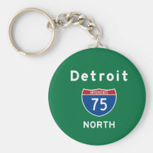 Detroit 75 keychain