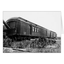 Detroit and Mackinac Railway Mail Car Greeting Card