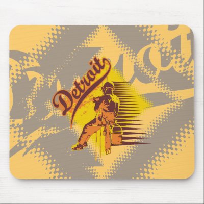 Detroit Graphics T-shirts and Gifts Mouse Pads by HotGraphicTshirts
