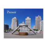 Detroit - Hart Plaza Postcard