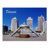 Detroit - Hart Plaza Postcard postcards