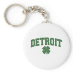 Detroit (Irish Shamrock) Keychain
