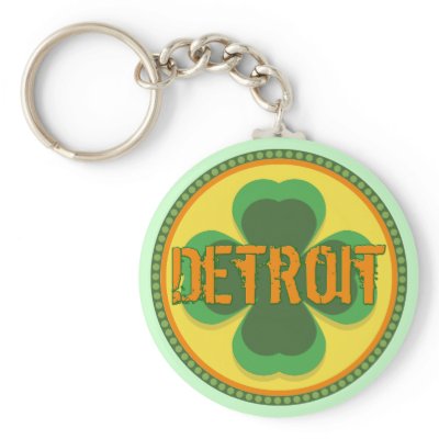 Detroit Irish T-shirts and Gifts Keychains by stpatricksdaytshirts