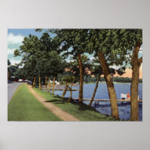 Detroit Lakes Minnesota Shoreline Drive Print