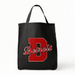 Detroit Letter Canvas Bag