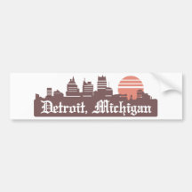 Detroit Linesky Bumper Stickers