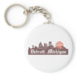Detroit Linesky Keychains