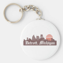 Detroit Linesky Keychains
