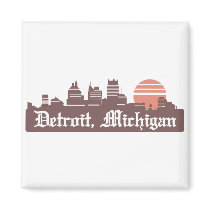 Detroit Linesky Magnet