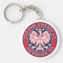 Detroit Michigan Polish Keychains