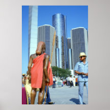 Detroit Photo Art – Africa and the Western World Poster