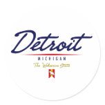 Detroit Script Sticker