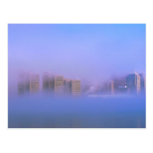 Detroit Shrouded In Fog Post Card
