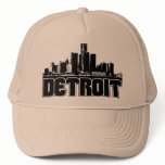 Detroit Skyline Mesh Hats