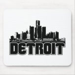 Detroit Skyline Mousepads