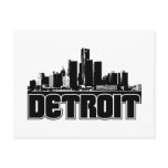 Detroit Skyline Post Card