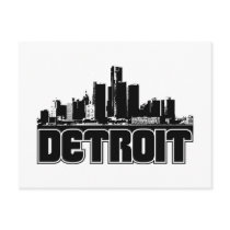 Detroit Skyline Post Card