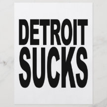 Detroit Sucks Full Color Flyer