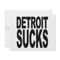 Detroit Sucks Personalized Invitation