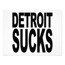 Detroit Sucks Personalized Invitation