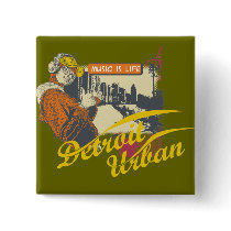 Detroit Urban T-shirts and Gifts Button