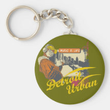 Detroit Urban T-shirts and Gifts Key Chain
